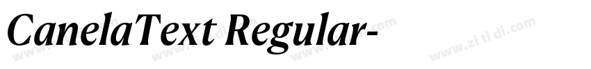 CanelaText Regular字体转换
